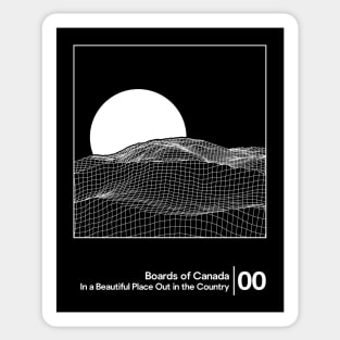 In a Beautiful Place Out in the Country - BOC / Minimal Style Graphic Artwork Sticker